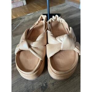 NWOT Silent D PANCE Anthropologie Slingback Leather Platform S. 40